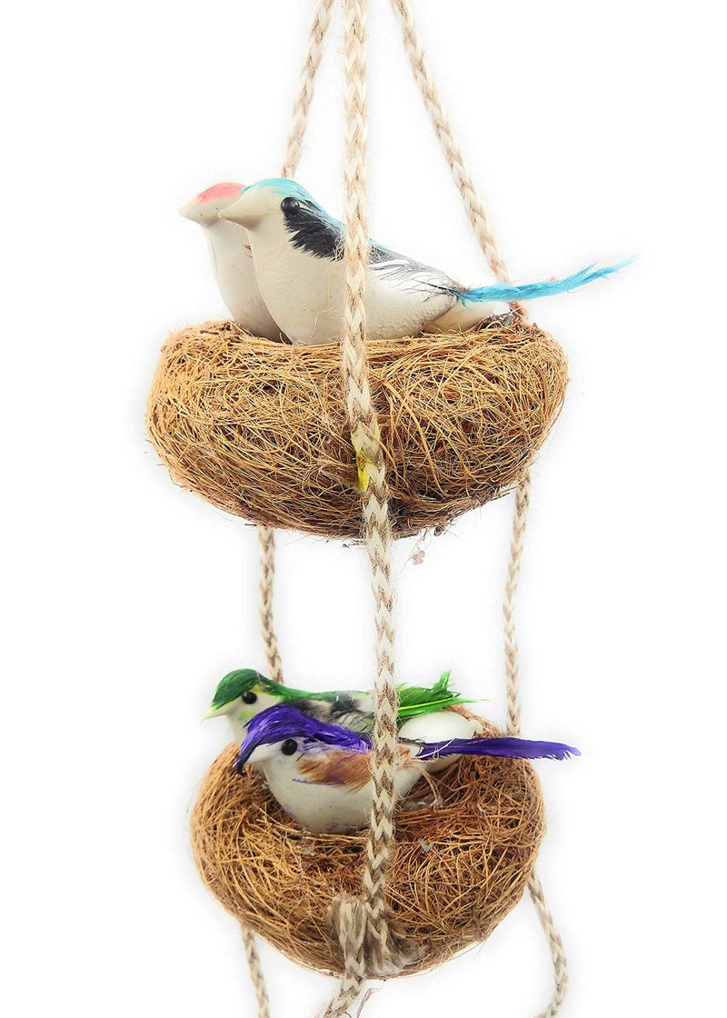 SHINDE EXPORTS Decorative Artificial Birds Nest Hanging Made of Natural Grass Best for Balcony Home Decor and Gifting - Image 5