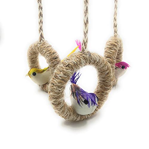 SHINDE EXPORTS Decorative Artificial Birds Nest Hanging Made of Natural Grass Best for Balcony Home Decor and Gifting - Image 4