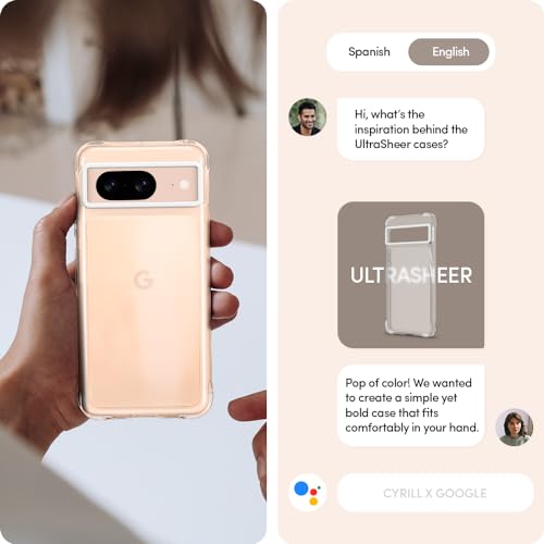 CYRILL Spigen UltraSheer Compatible with Google Pixel 8 Case Clear (2023) - Matte Clear - Image 3