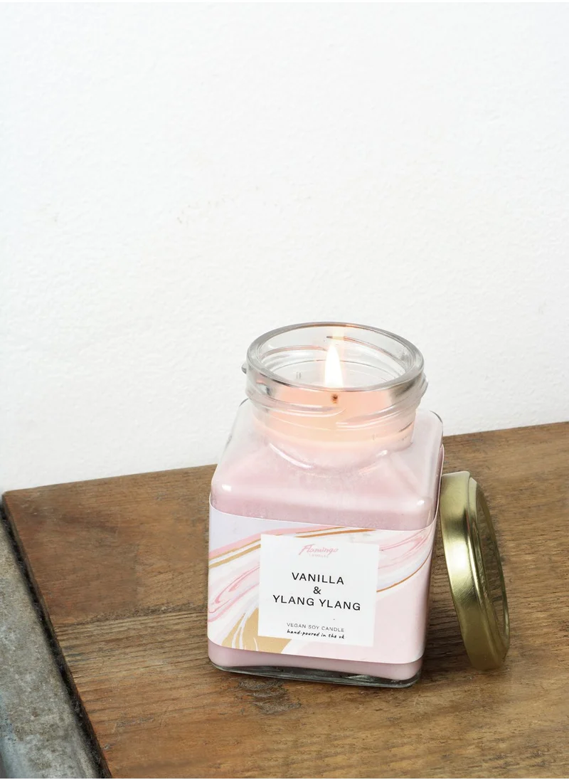 Flamingo Candles Vanilla & Ylang Ylang Candle 8oz