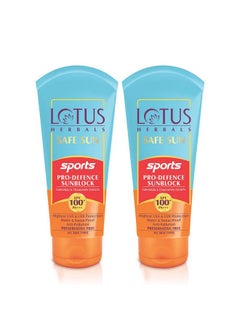 Lotus Herbals Safe Sun Sports Prodefence Sunblock Spf 100 Pa+++ Preservative Free Antipollution Highest Uv Protection 160G (Pack Of 1)  - Image 1