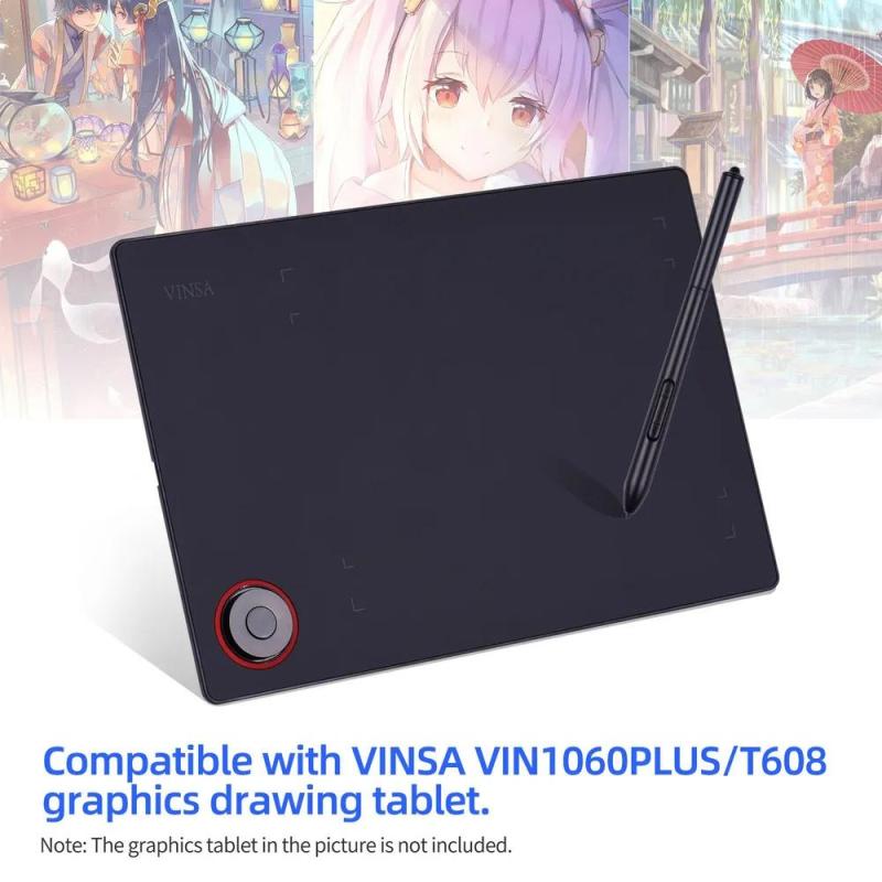 Pressure-Sensitive Pen 8192 Levels Of Pressure Sensitivity - Natural Responsive Line Variation Lightweight Design for Digital Drawing, Creative Workflow And VINSA Digital Tablet Accessories - Image 5
