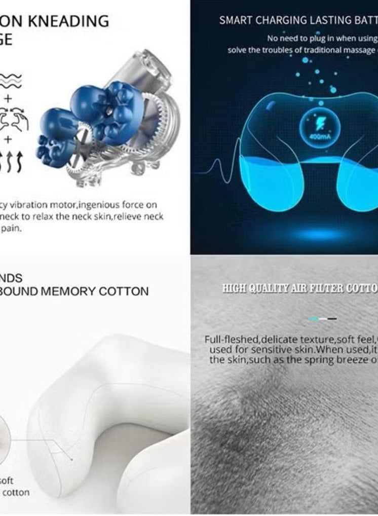 U-shaped neck massage pillow, multi-colored - Image 3
