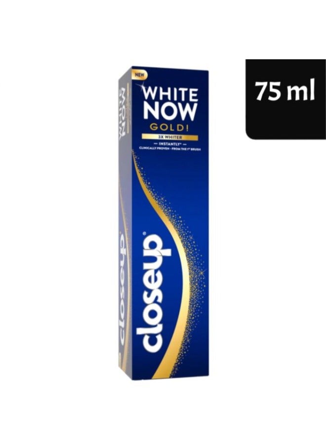 كلوز أب عبوتان كلوس اب  معجون اسنان وايت ناو  الذهبي 75 مل - Image 2