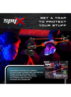 SpyX / Lazer Trap Alarm - Safe Laser Alarm Toy For Spy Kids To Protect Stuffs. Invisible Infrared Beam Spy Gadget For Kids. Motion Sensor/Detector Toy For Boys & Girls  - Image 2