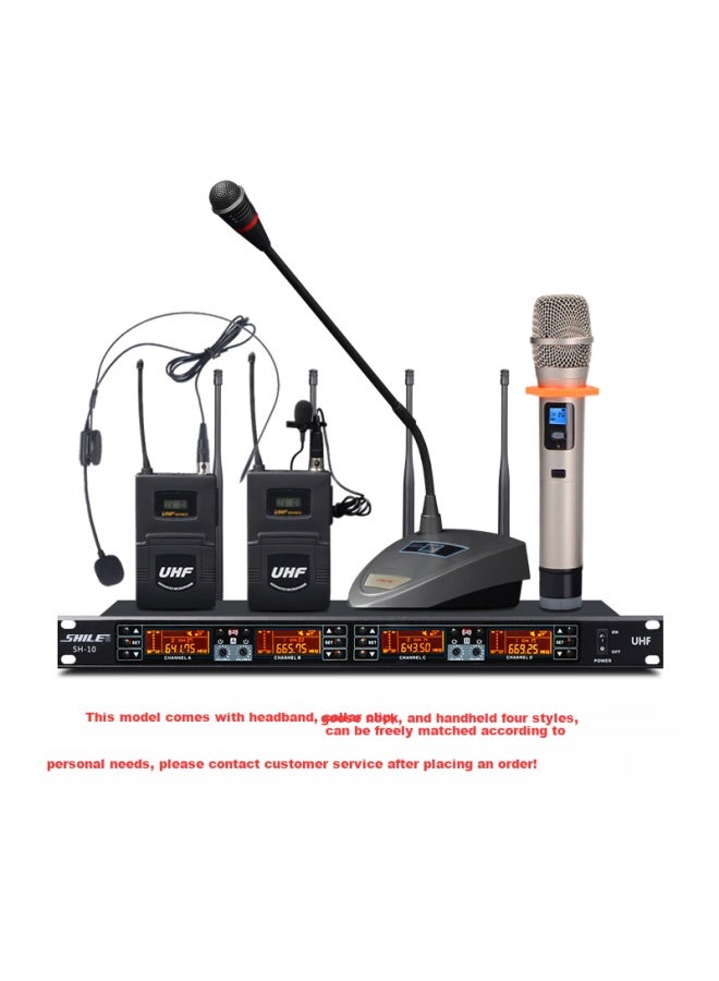 Shile Conference Audio System Combination Set, Training Audio For Meeting Rooms, Usb Bluetooth Amplifier Wall-mounted Audio Combination, Wireless Microphone And Speaker Package, 2011b+105*4 - Image 2