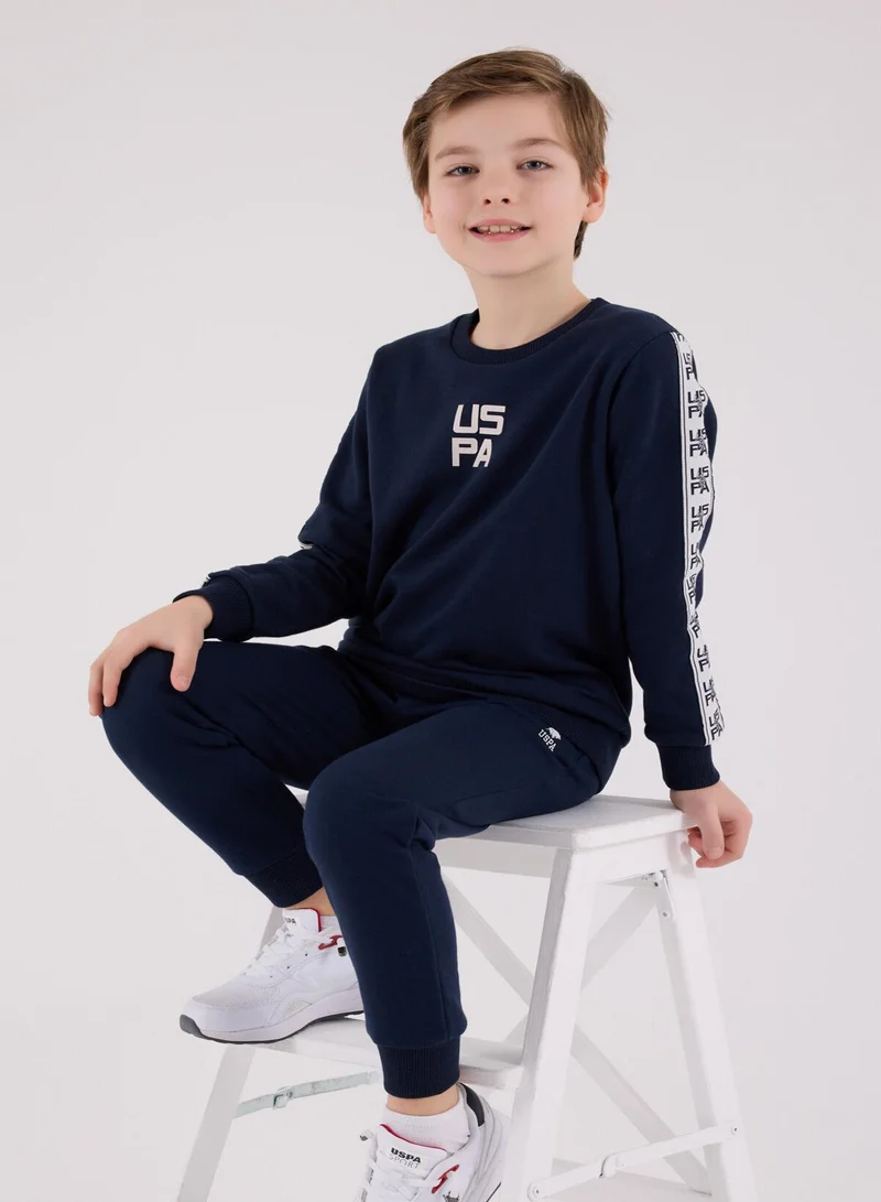 U.S. Polo Assn. U.S. Polo Assn. Boys Navy Jumpsuit Set