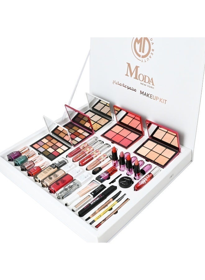 MODABEAUTY Moda New York Press Makeup Kit – Complete Set for Eyes and Lips - Image 3