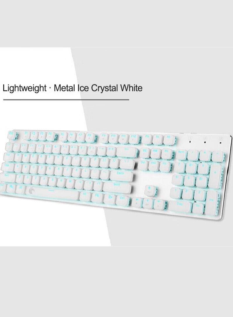 E-YOOSO 104key Mechanical Gaming Keyboard with Blue Backlight White-Brown Switches - Image 4