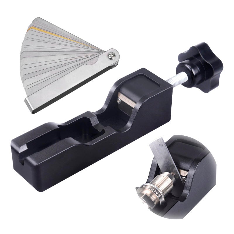 CNRAQR Universal Spark Plug Gap Tool Compatible with Most 10mm 12mm 14mm 16mm Spark Plugs Black  1 Set with Feeler Gauge