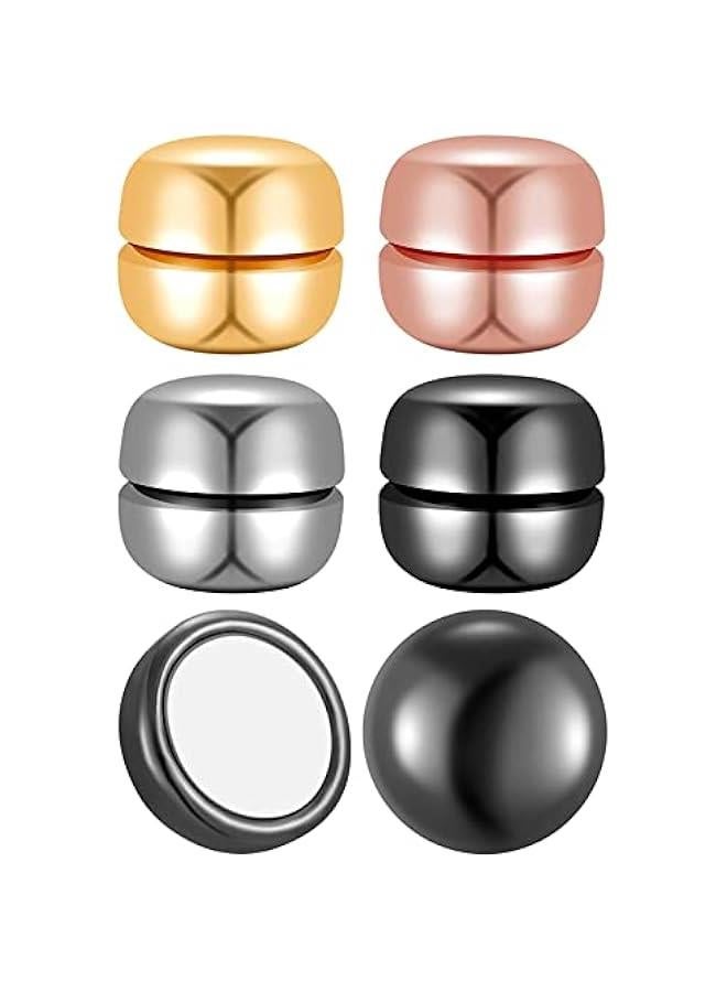 Captaintech Hijab Magnetic Pins, 4 Pair Pinless Magnetic Hijab Pins Multi-Use Hijab Magnets Commercial Strength Hijab Pins for Women Multi-Use Colorful Scarf, , Metal, No Gemstone - Image 1