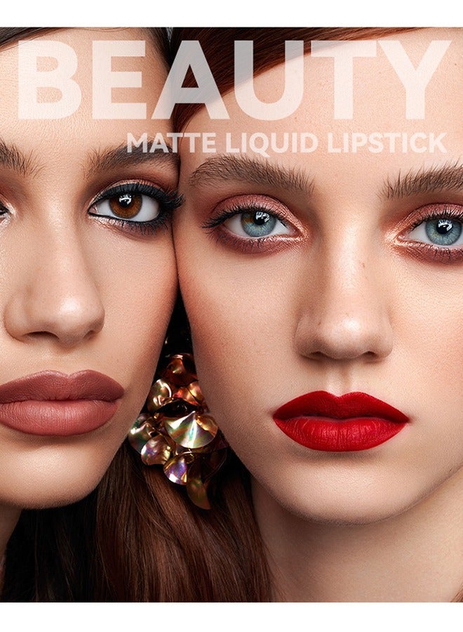 BSIMONE Matte Liquid Lipstick - Long Lasting Up To 16 Hours, New York Velvet Lip Gloss Lip Stain Can Let Your Lip Look Fuller(03#) - Image 4