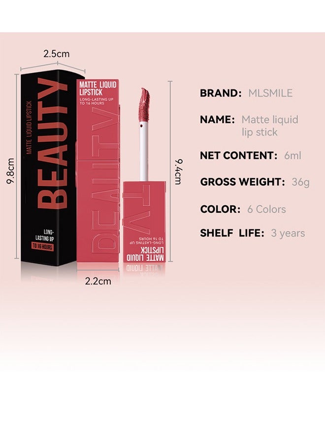 BSIMONE Matte Liquid Lipstick - Long Lasting Up To 16 Hours, New York Velvet Lip Gloss Lip Stain Can Let Your Lip Look Fuller(03#) - Image 5