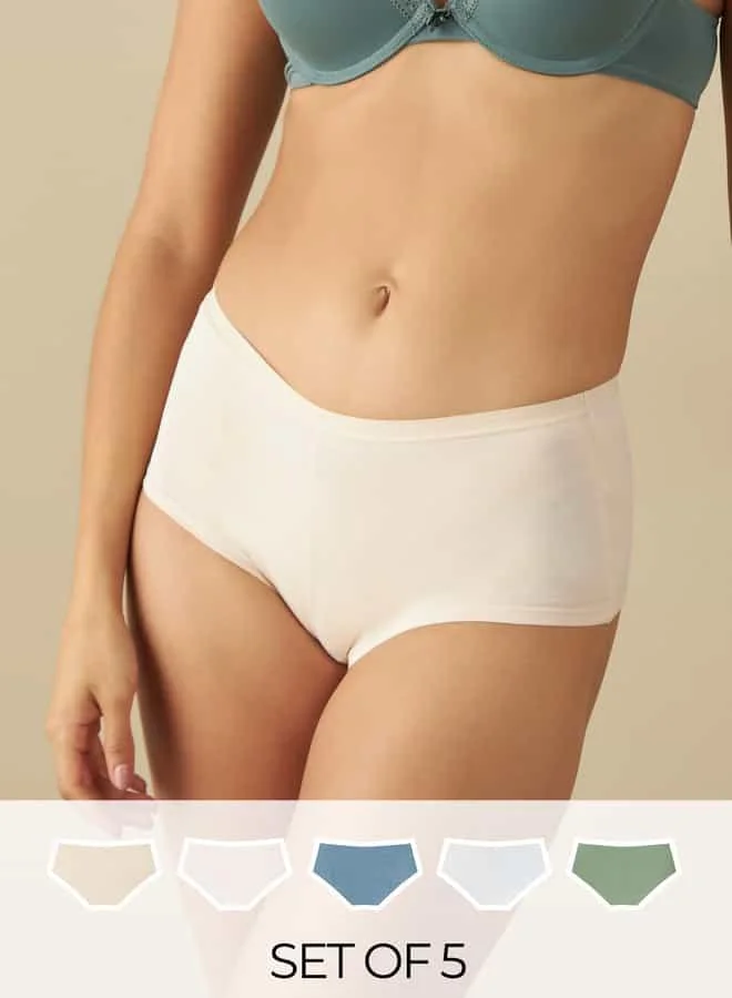 سبلاش فيڤ Set of 5 - Boyshort Briefs with Elasticated Waistband