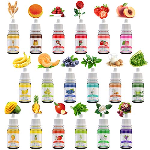DecorRom 18 Soap Making Scent - Liquid Soap Fragrance Oils Set for DIY Bath Bomb, Soap Making Supplies, Slime - Concentrated Food Grade Soap Flavoring Bath Bomb Scents for Cosmetic, Crafts - 10ml/0.35oz Each - Image 1