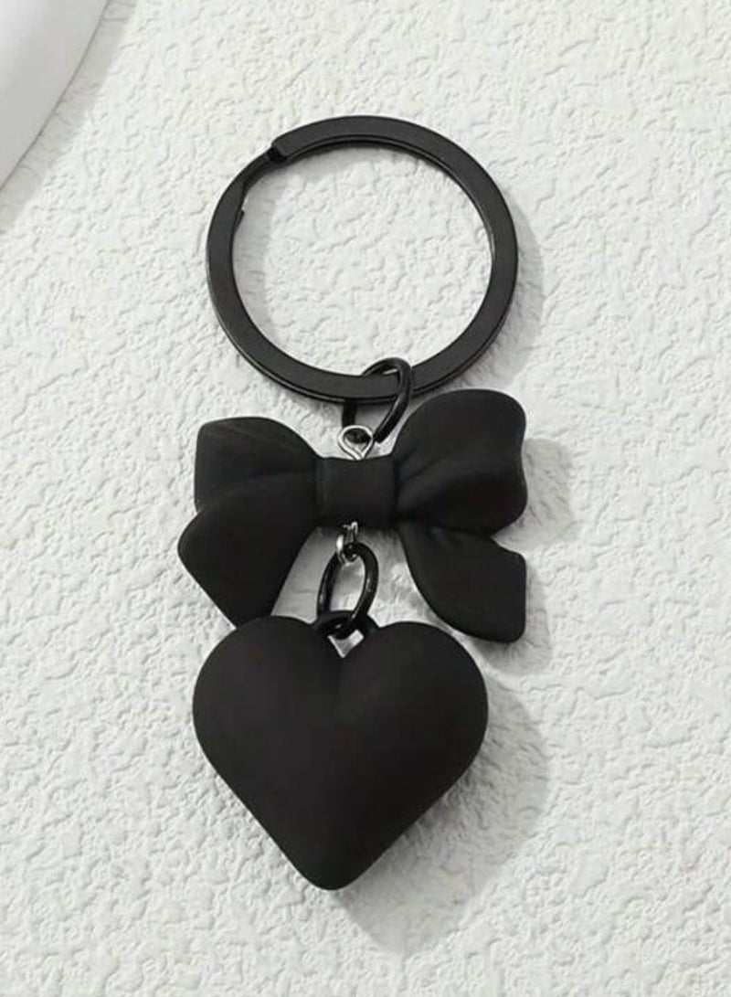 Loquat Keychain in the shape of a tie and a heart - Image 2