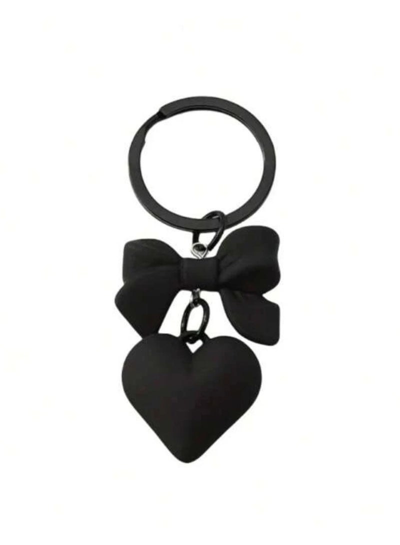 Loquat Keychain in the shape of a tie and a heart - Image 1