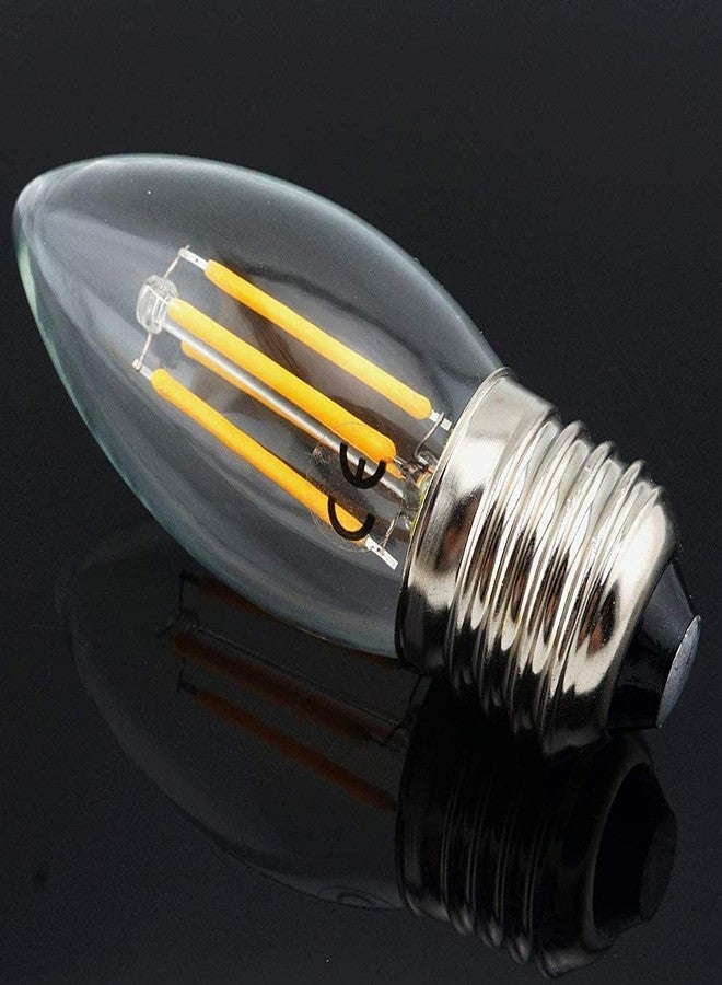 Avior Yellow E27/E26 Screw Type 4W Bulb for Hanging Lamps, Wall Lights and Home (Pack of 2) - Image 3