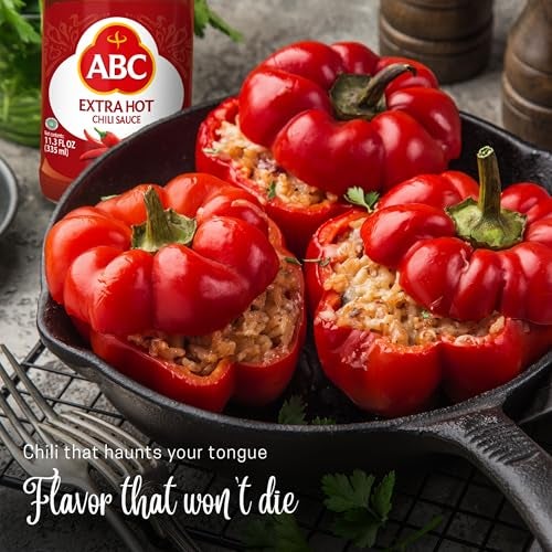 ABC Extra Hot Chili Sauce, 11.3 Oz, Spicy Sriracha Style Sambal, No MSG, Umami Flavor, Indonesian BBQ Dip Made with Chili & Garlic - Image 2