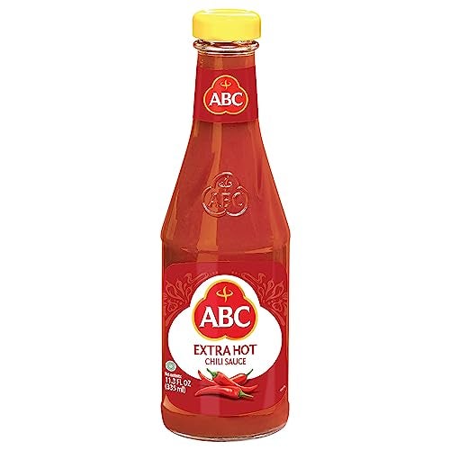 ABC Extra Hot Chili Sauce, 11.3 Oz, Spicy Sriracha Style Sambal, No MSG, Umami Flavor, Indonesian BBQ Dip Made with Chili & Garlic - Image 1