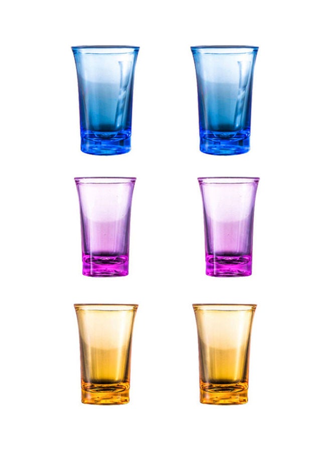 NIBEMINENT 6 Piece Colourful Cups With Stand Pink 14x13x13.5cm - Image 2