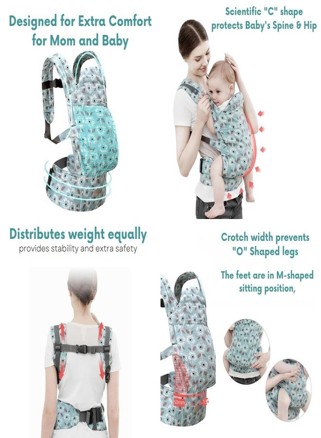 Moppets Ergonomic Baby Sling Carrier Wrap Cotton-Rich, Breastfeeding and Stroller Cover Adjustable for Newborn Baby up to 15kg - Special Carrier/Sling for PREMIE Babies (Grey) - Image 4