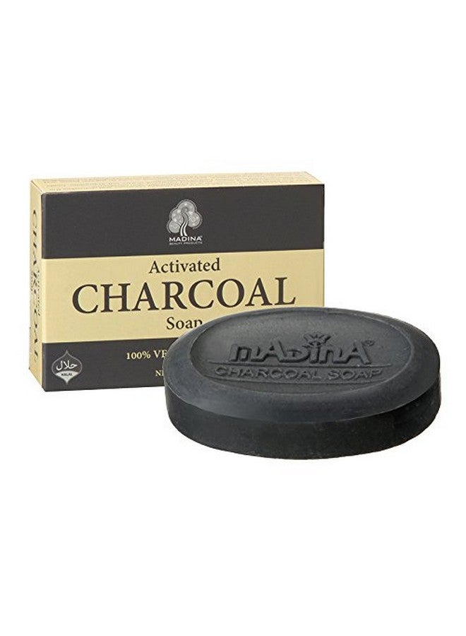 Madina Activated Charcoal Soap 3.5 Oz Pack Of 12