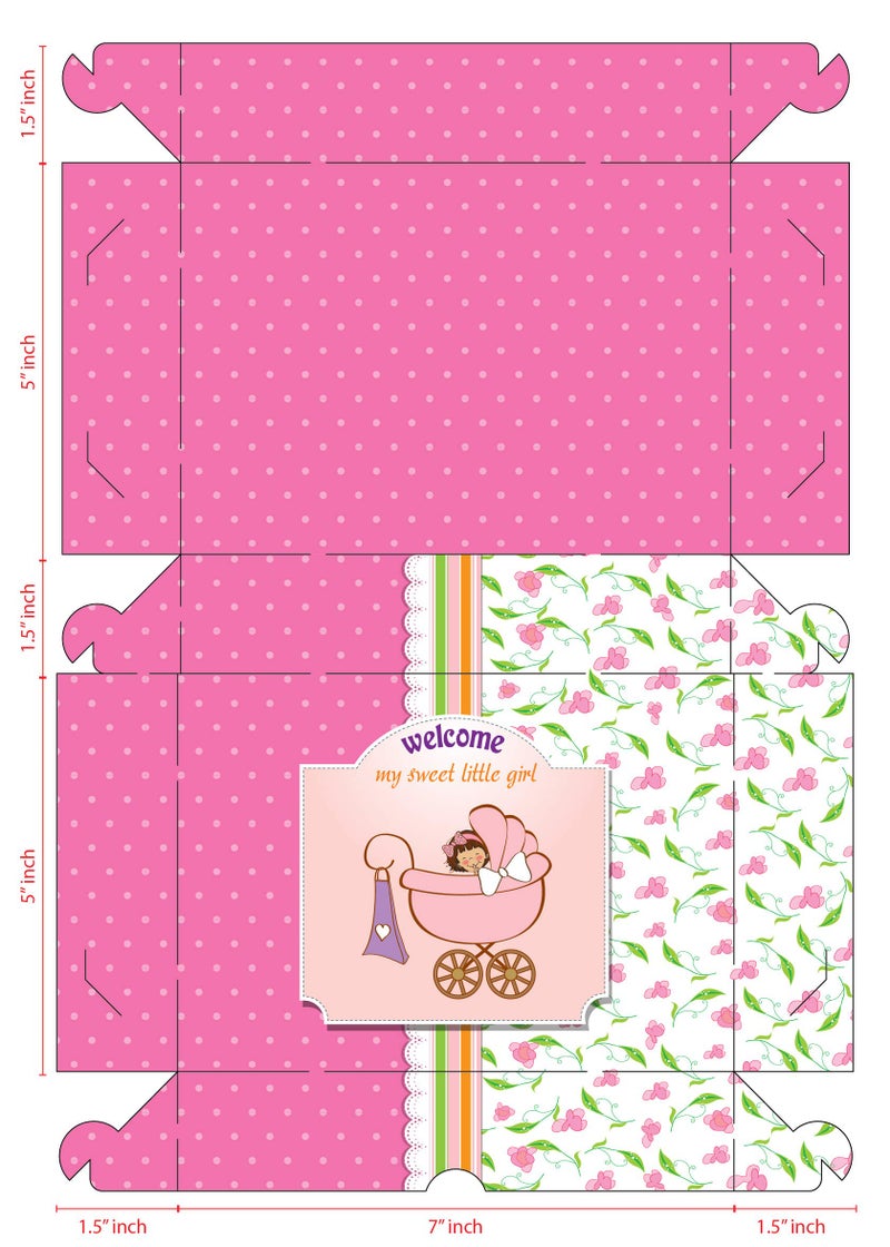 Perfect Pack حزمة مثالية - صندوق هدايا لاستقبال المولودة الجديدة - 7" × 5" × 1.5" (عبوة من 25) - Image 2