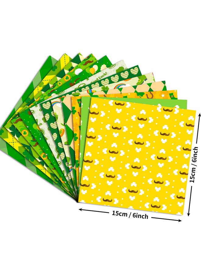 Bluejw 12 Sheets/pack Beer St. Patrick Background DIY Dream Holiday Celebration Packaging Material Paper - Image 3