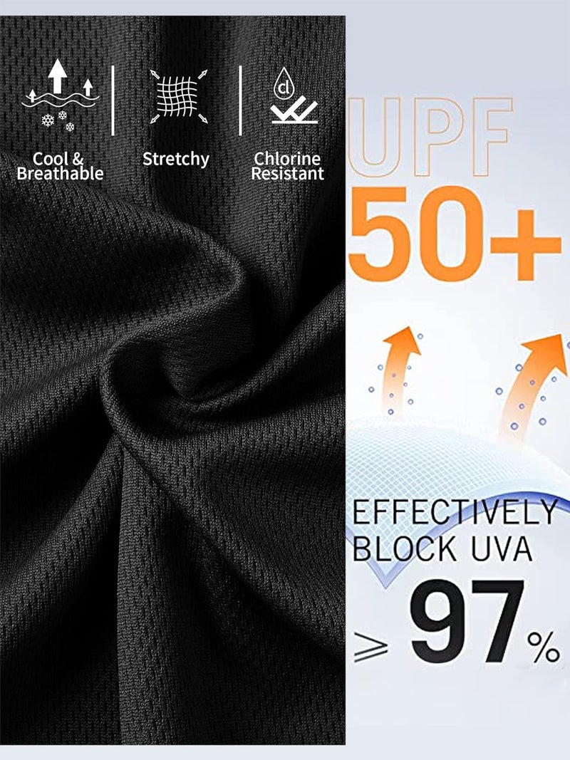 ATTRACO Women's Swim Shirts Long Sleeve Rash Guard UPF 50 Sun Protection Swimsuit Top - Image 4