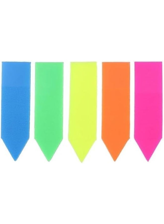 طقم أوراق ملاحظات لاصقة ملونة (عرض عبوتين) - علامات مرجعية شفافة قابلة للكتابة - خامات عالية الجودة - مثالية لتنظيم الكتب والدراسة والمكتب. - Image 2