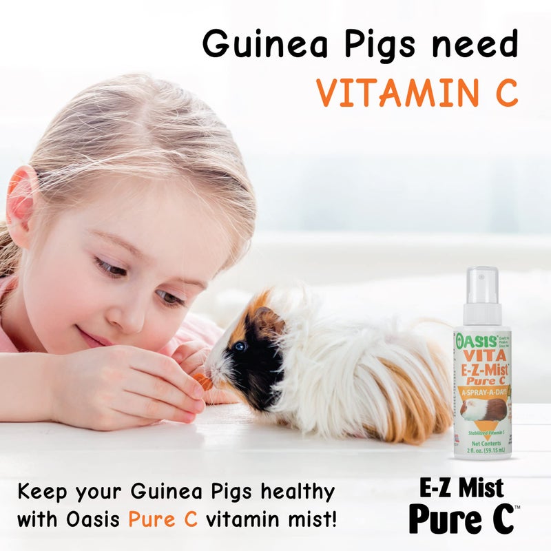 Oasis Guinea Pig Pure C Vita E-Z Mist Supplement, 2 oz - Image 2