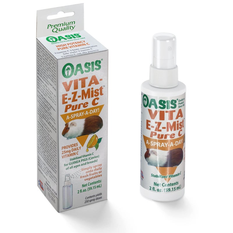 Oasis Guinea Pig Pure C Vita E-Z Mist Supplement, 2 oz - Image 1