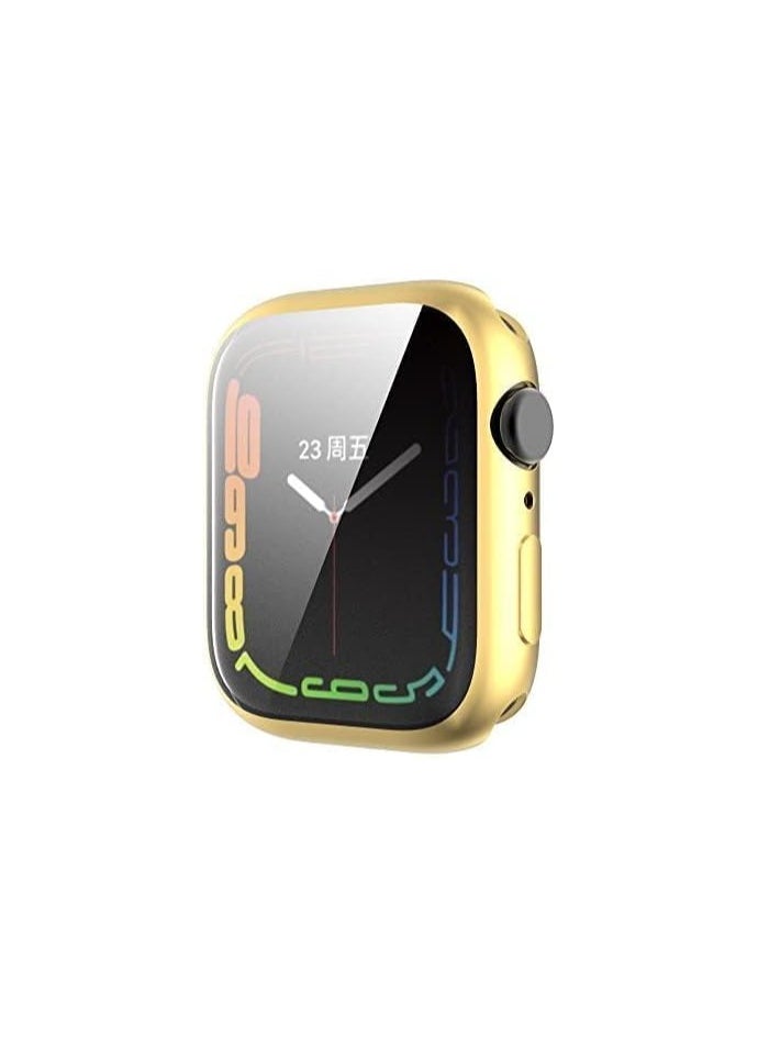 Generic - ELMO3EZZ Elegant Electroplating Plated Soft TPU Silicon Protective Cover for Apple 41MM Smartwatch  (41mm) (Gold) - Image 1