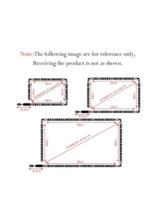 نيبمينينت شريط إضاءة LED مطاطي أحمر/أخضر/أبيض 2متر - Image 4