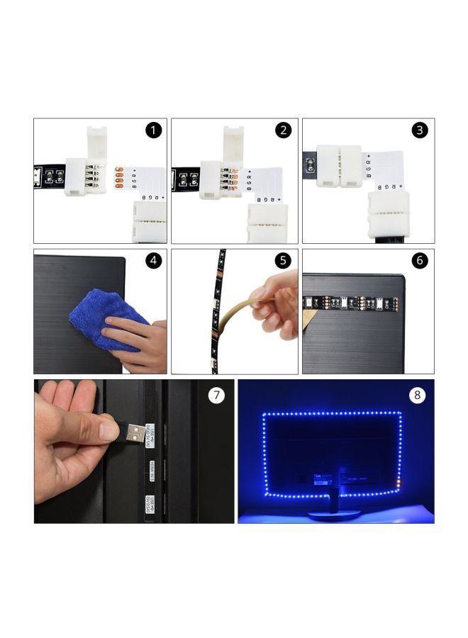 نيبمينينت شريط إضاءة LED مطاطي أحمر/أخضر/أبيض 2متر - Image 5