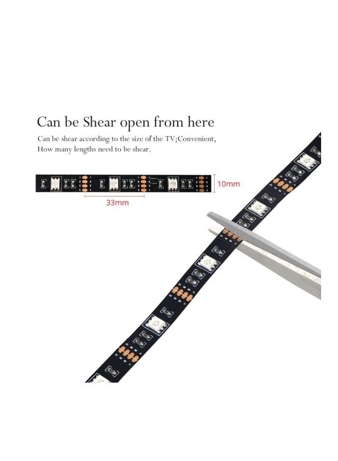 نيبمينينت شريط إضاءة LED مطاطي أحمر/أخضر/أبيض 2متر - Image 3