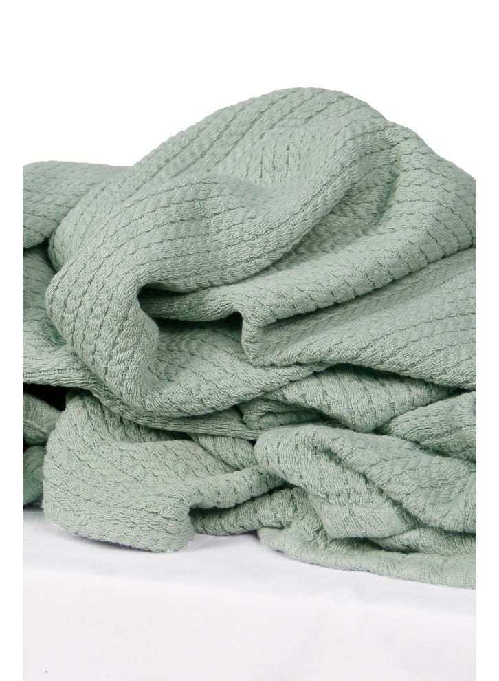 Nile Weave Elegant Egyptian Cotton Orchid Throw Blanket – ultra-soft, lightweight, and beautifully crafted. Enjoy luxurious comfort, breathable warmth, and timeless sophistication in any room. - Image 3