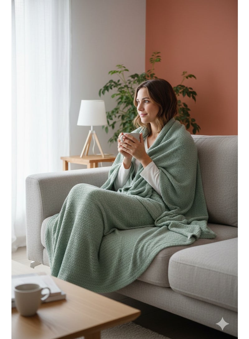 Nile Weave Elegant Egyptian Cotton Orchid Throw Blanket – ultra-soft, lightweight, and beautifully crafted. Enjoy luxurious comfort, breathable warmth, and timeless sophistication in any room. - Image 4