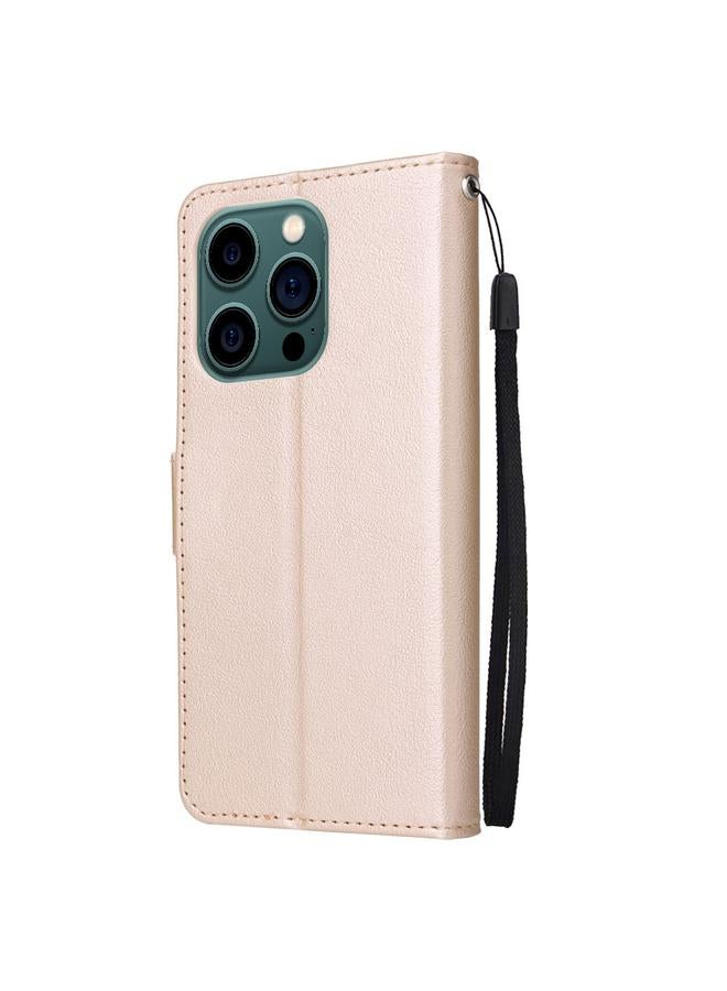 اس-توب جراب جلدي متعدد الوظائف قابل للطي أفقيًا لهاتف iPhone 14 Pro Max مع ثلاث فتحات للبطاقات - Image 3