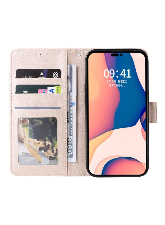 اس-توب جراب جلدي متعدد الوظائف قابل للطي أفقيًا لهاتف iPhone 14 Pro Max مع ثلاث فتحات للبطاقات - Image 4