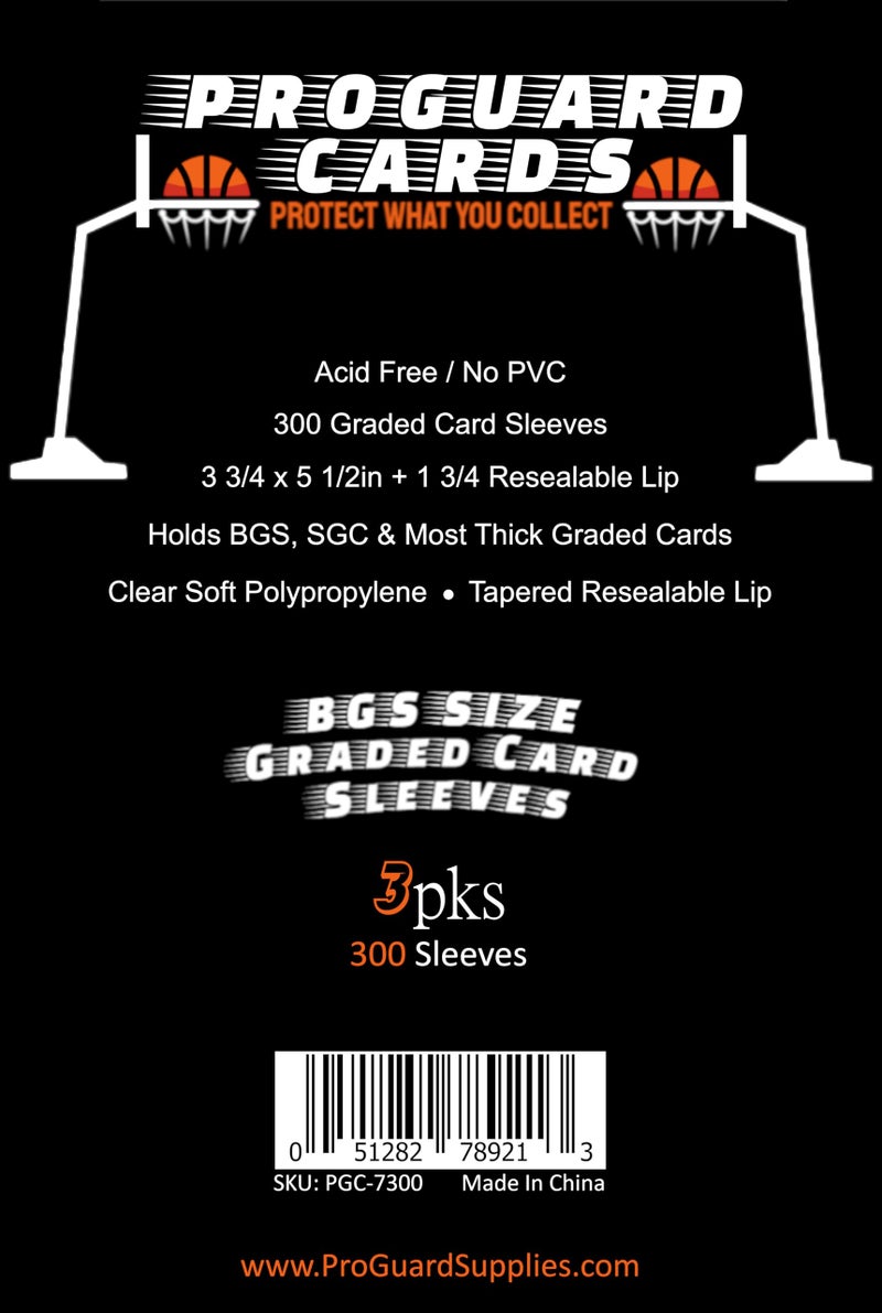 ProGuard Cards 3pks ProGuard Cards BGS Graded Card Sleeves for BGS & SGC Slabs & More - Image 5