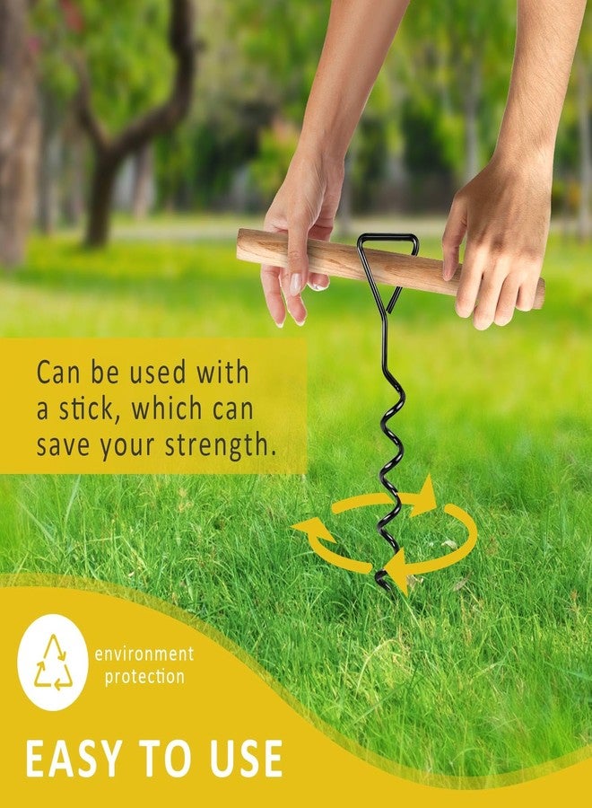 FCENDS Tree Stake Kit, Heavy Duty Spiral Tree Stakes and Supports for Straightening Leaning or Young Trees, Protects from Harsh Weather - Image 5
