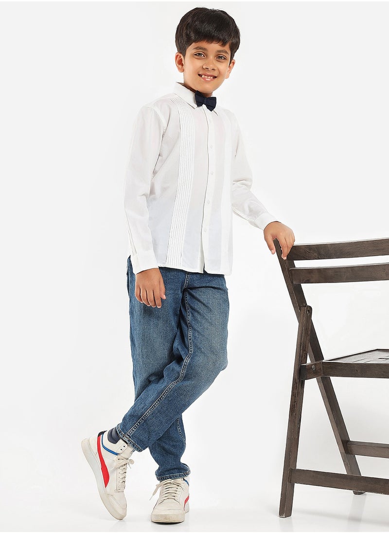LILPICKS Off White Boys Wear Shirts  - Image 1