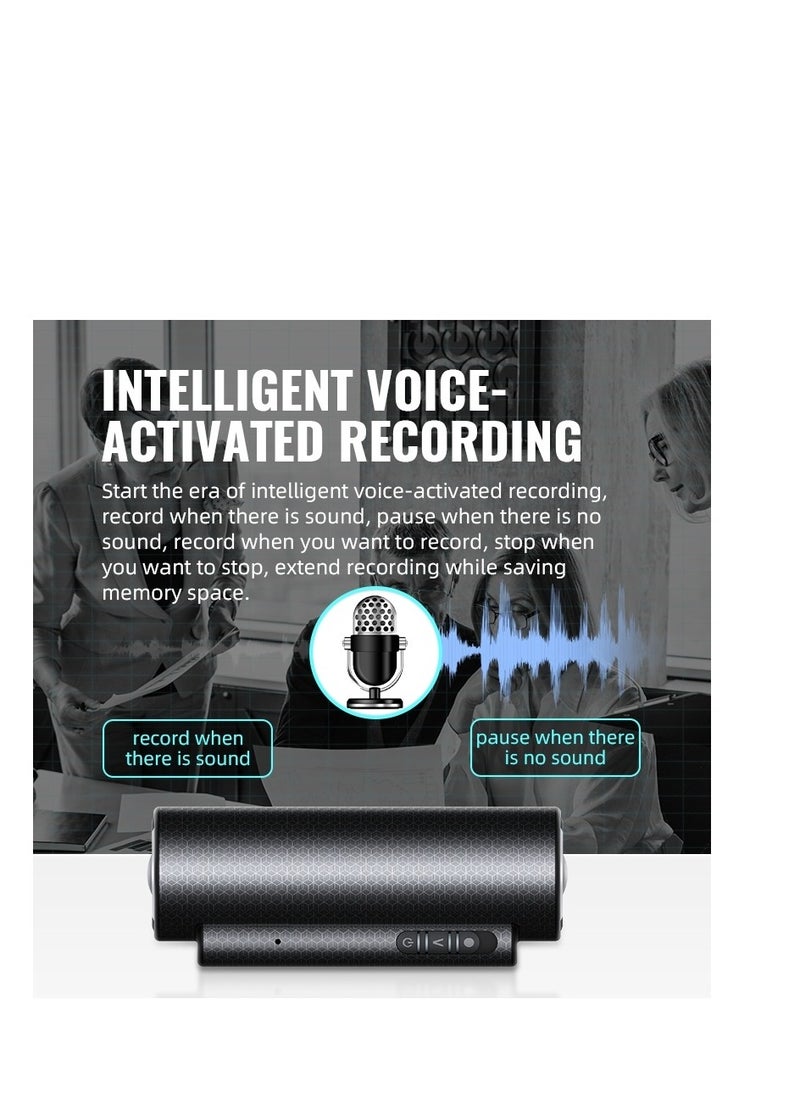 AMBERJACK - Voice Recorder with Noise Reduction, 500 h Continuous Recording Device, Mini Voice Activated Audio Recorder, 32Gb Digital Sound Recorder for Meetings, Interviews, Classroom… - Image 1