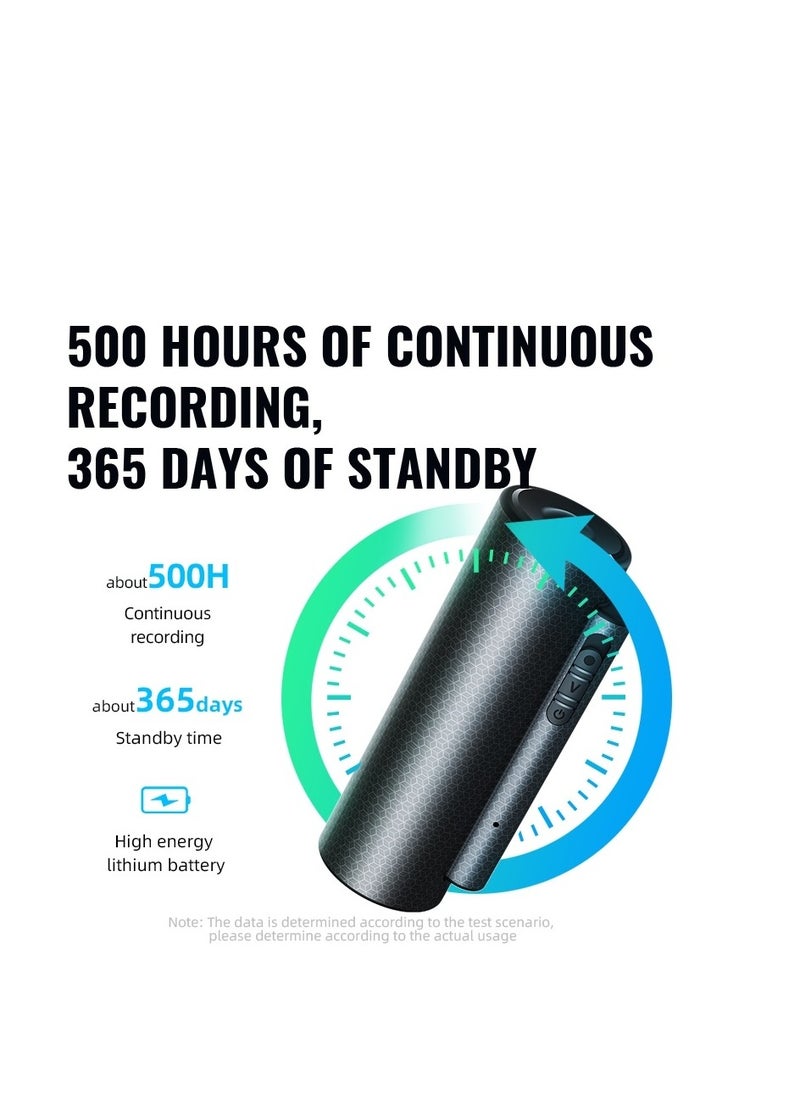 AMBERJACK - Voice Recorder with Noise Reduction, 500 h Continuous Recording Device, Mini Voice Activated Audio Recorder, 32Gb Digital Sound Recorder for Meetings, Interviews, Classroom… - Image 1