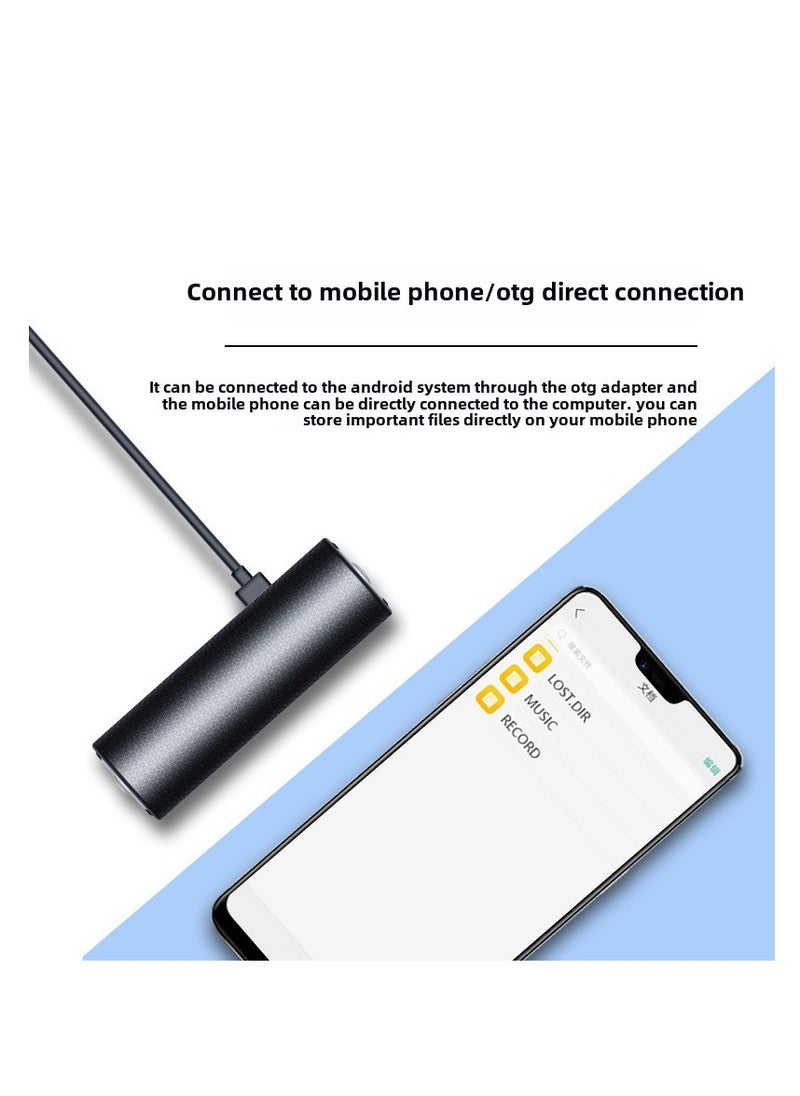 AMBERJACK - Voice Recorder with Noise Reduction, 500 h Continuous Recording Device, Mini Voice Activated Audio Recorder, 32Gb Digital Sound Recorder for Meetings, Interviews, Classroom… - Image 1