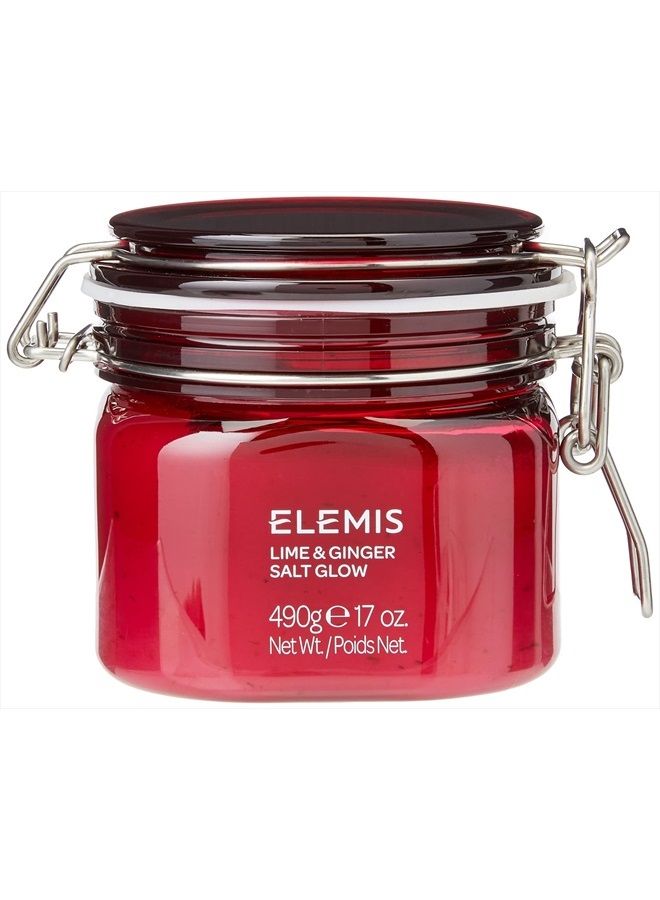Elemis Lime and Ginger Salt Glow | Invigorating Mineral-Rich Salt Scrub Helps to Lock in Moisture and Exfoliates, Smoothes and Softens the Skin | 17 Ounce (Pack of 1) - Image 1