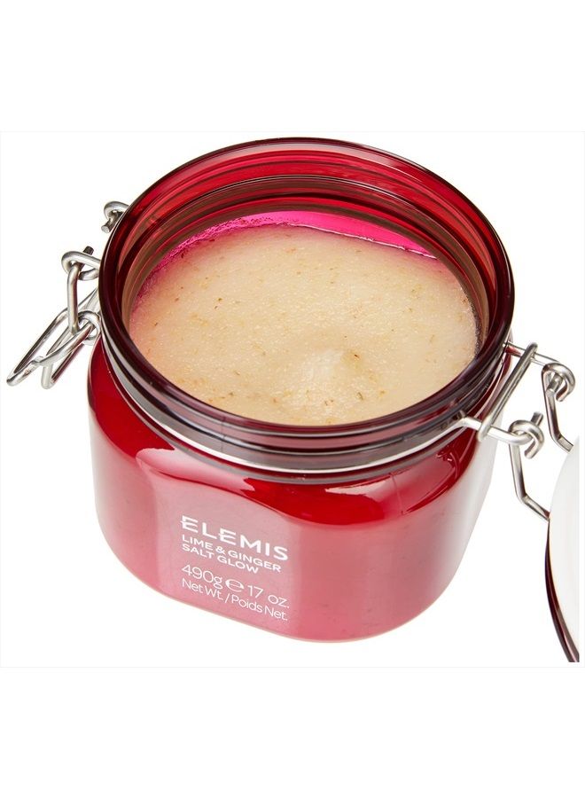 Elemis Lime and Ginger Salt Glow | Invigorating Mineral-Rich Salt Scrub Helps to Lock in Moisture and Exfoliates, Smoothes and Softens the Skin | 17 Ounce (Pack of 1) - Image 4