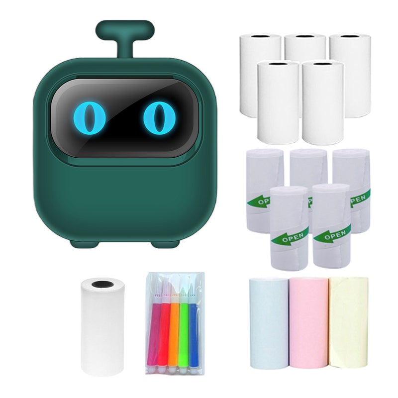 Mini Pocket Printer Portable Thermal Instant Photo Printing Label Maker Machine BT Wireless Connect Compatible with Android or  iOS APP Support Receipt Label Memo Sticker Notes Lists Scrapbook DIY - Image 1